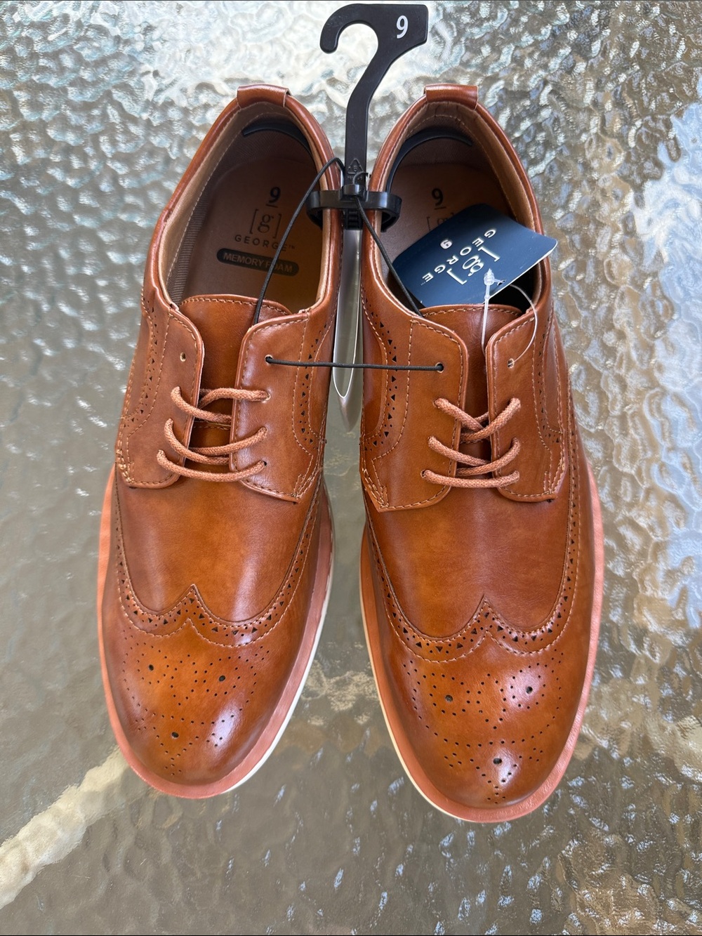 George men’s Jonaah Oxford dress shoes (Brown)